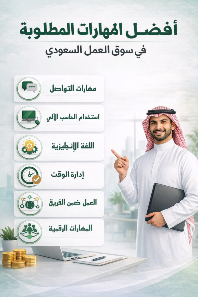 أفضل المهارات المطلوبة في سوق العمل السعودي